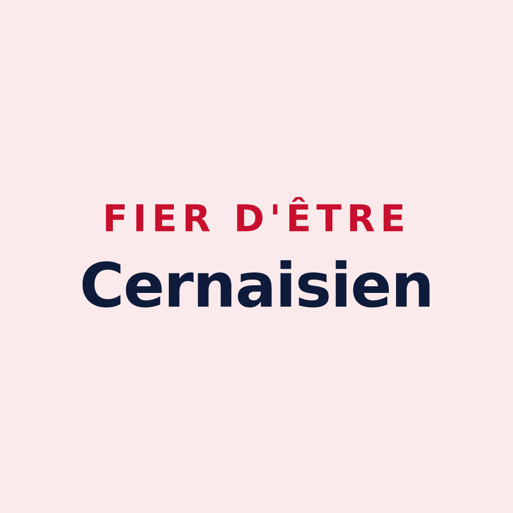 Magnet « Fier d'être Cernaisien » — design pour Cernay