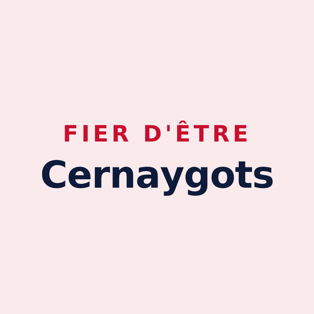 Magnet « Fier d'être Cernaygots » — design pour Cernay-en-Dormois