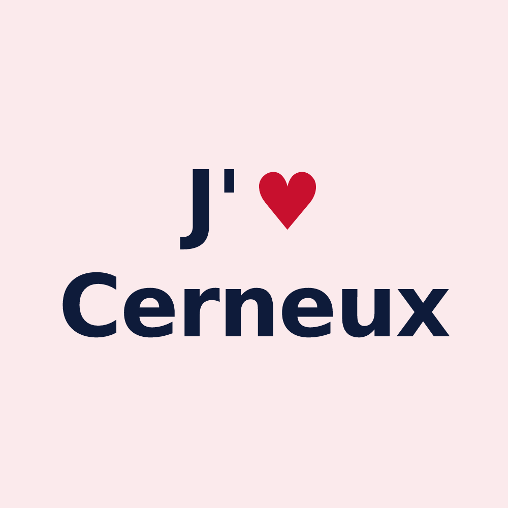 Magnet personnalisé Cerneux — design J'aime Cerneux