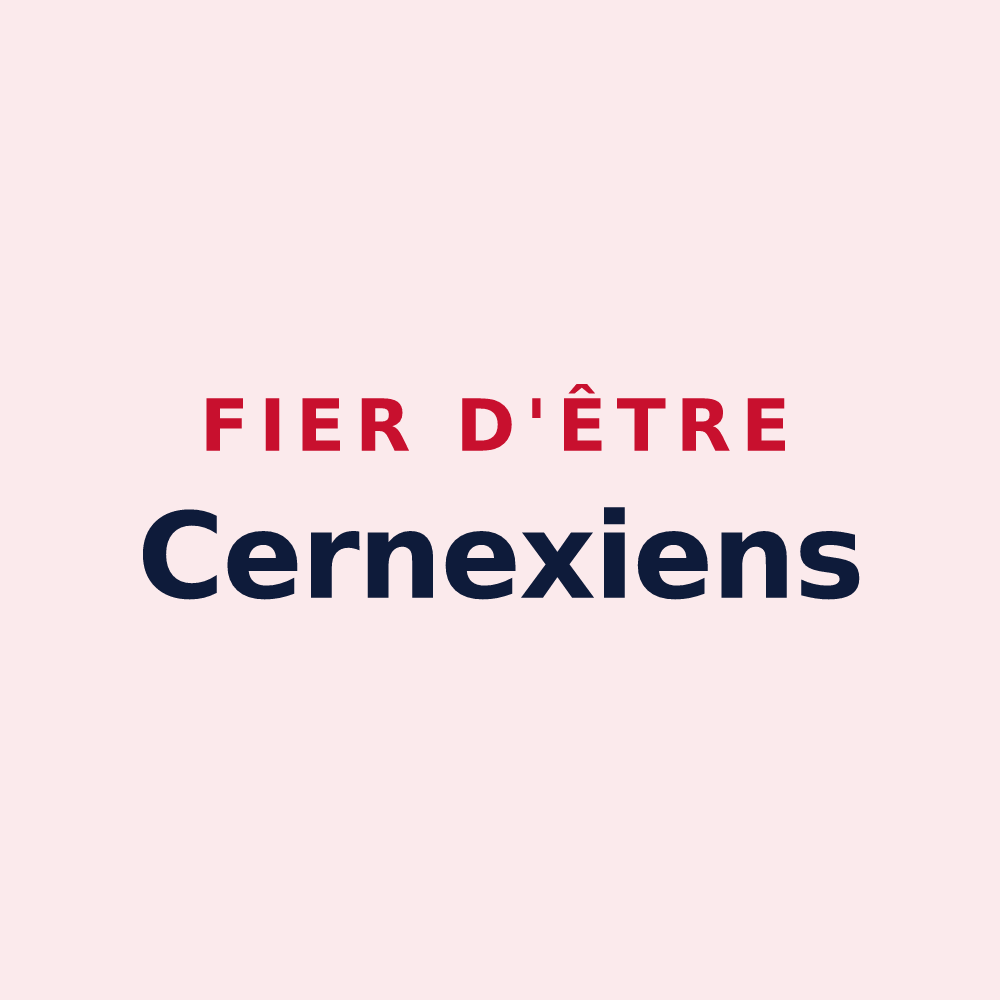 Magnet « Fier d'être Cernexiens » — design pour Cernex
