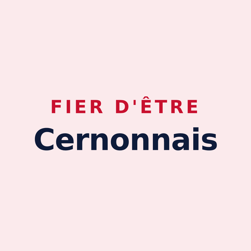 Magnet « Fier d'être Cernonnais » — design pour Cernon