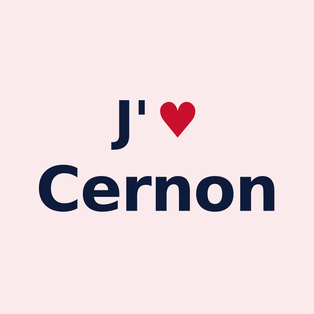 Magnet personnalisé Cernon — design J'aime Cernon