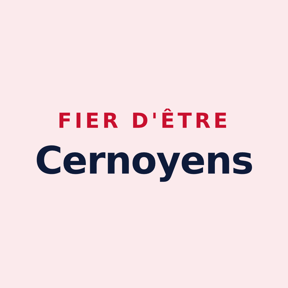 Magnet « Fier d'être Cernoyens » — design pour Cernoy-en-Berry