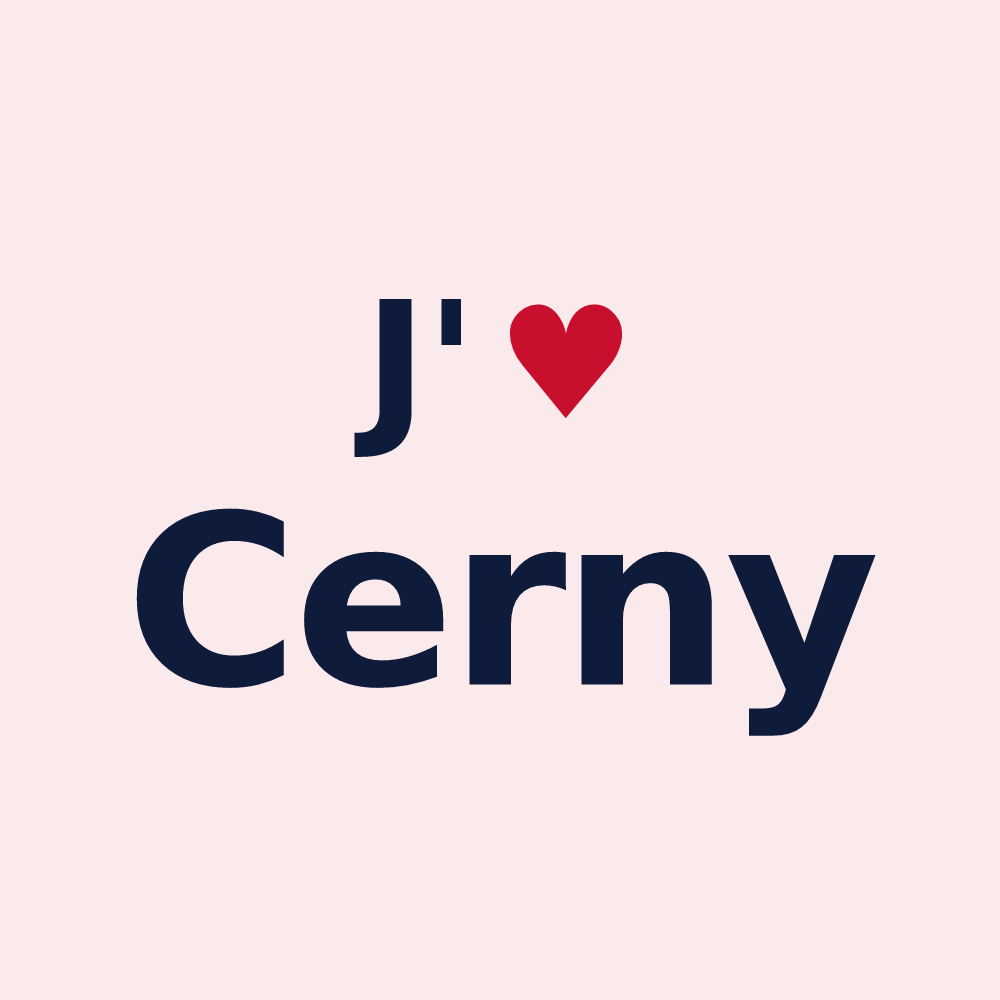 Magnet personnalisé Cerny — design J'aime Cerny