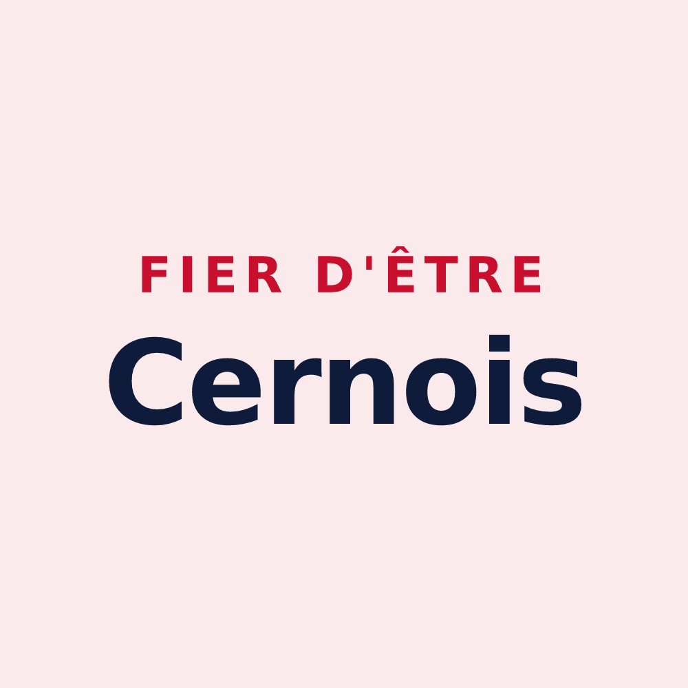Magnet « Fier d'être Cernois » — design pour Cerny