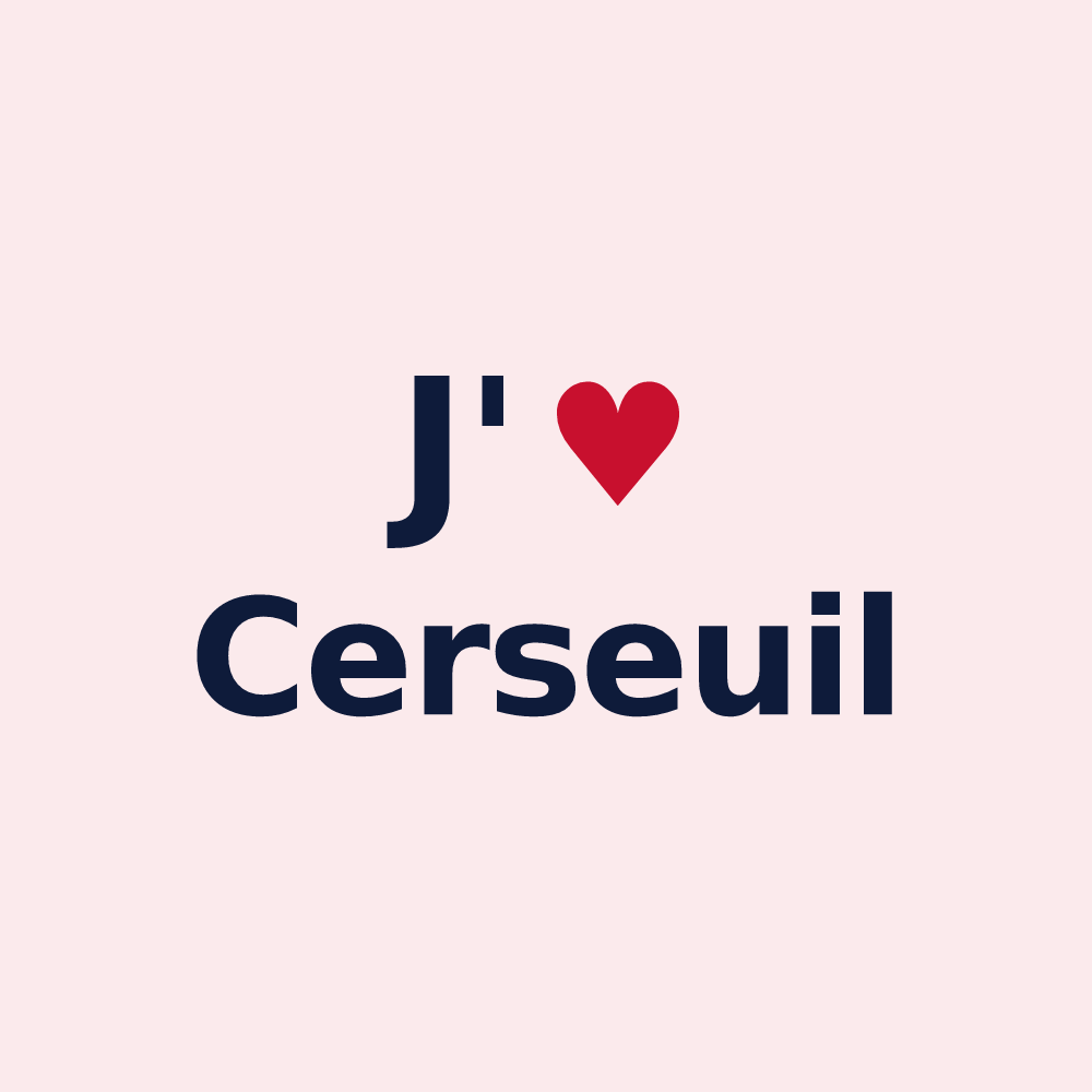 Magnet personnalisé Cerseuil — design J'aime Cerseuil