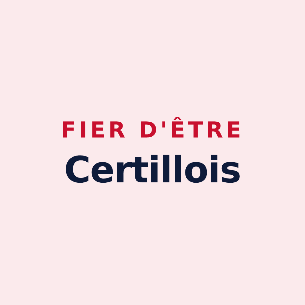 Magnet « Fier d'être Certillois » — design pour Certilleux