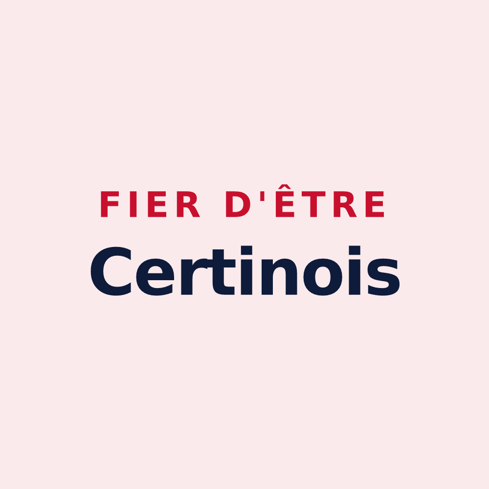 Magnet « Fier d'être Certinois » — design pour Certines