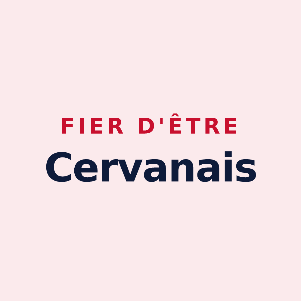 Magnet « Fier d'être Cervanais » — design pour Cervens