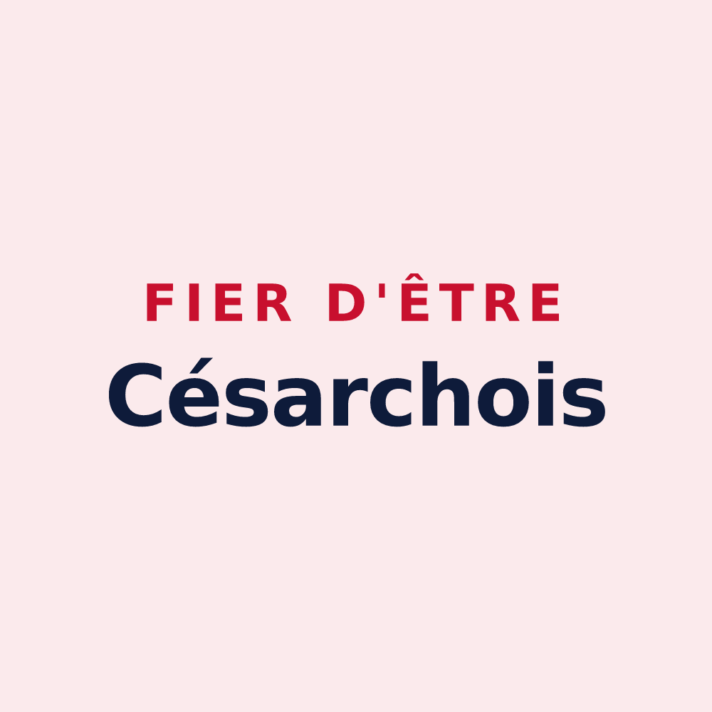 Magnet « Fier d'être Césarchois » — design pour Césarches
