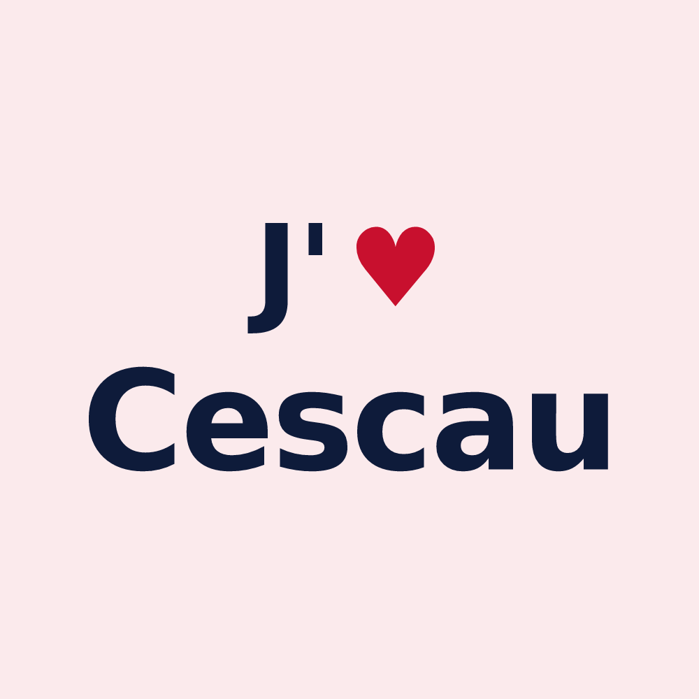Magnet personnalisé Cescau — design J'aime Cescau