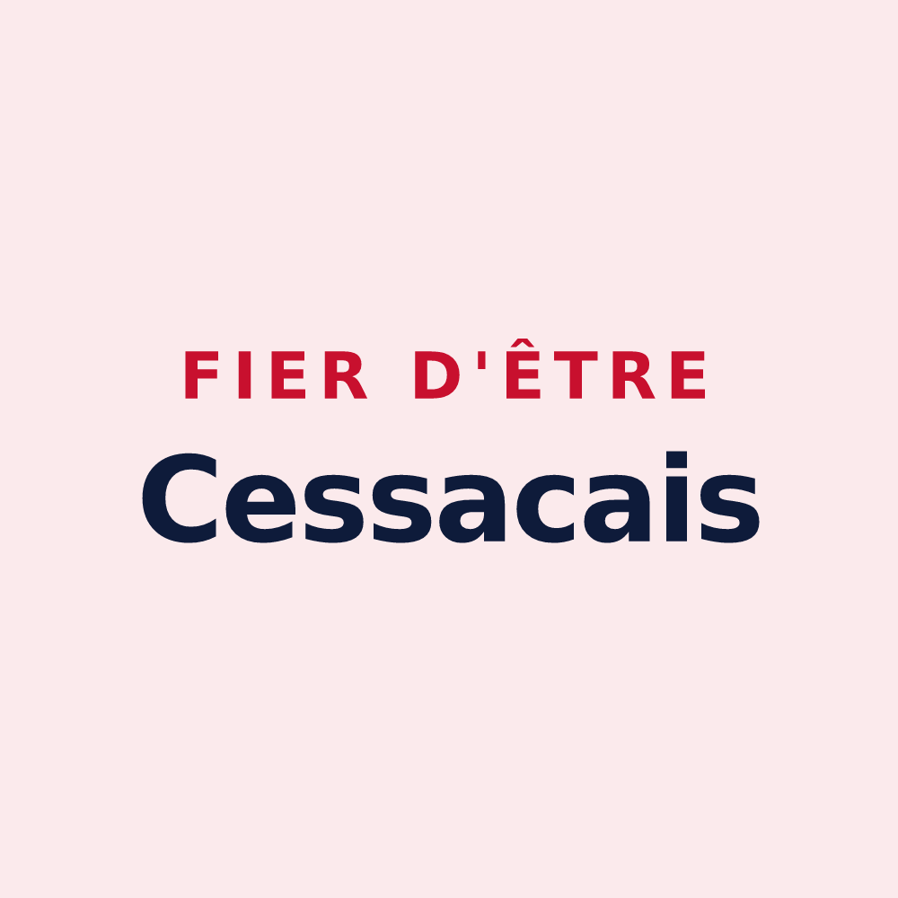 Magnet « Fier d'être Cessacais » — design pour Cessac