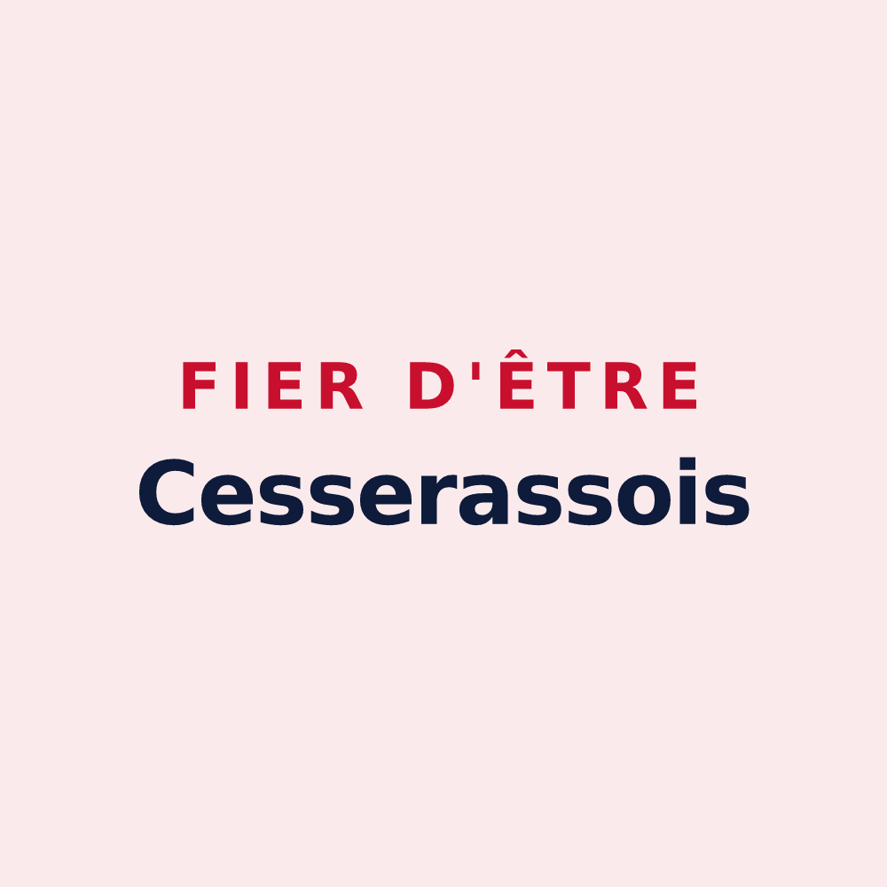 Magnet « Fier d'être Cesserassois » — design pour Cesseras