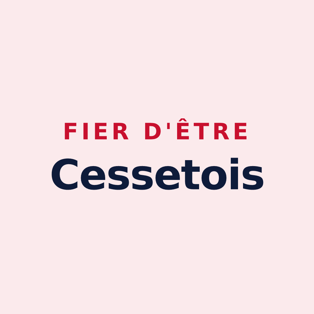 Magnet « Fier d'être Cessetois » — design pour Cesset