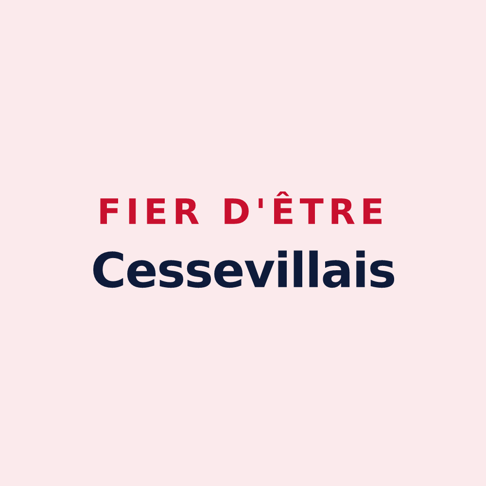 Magnet « Fier d'être Cessevillais » — design pour Cesseville