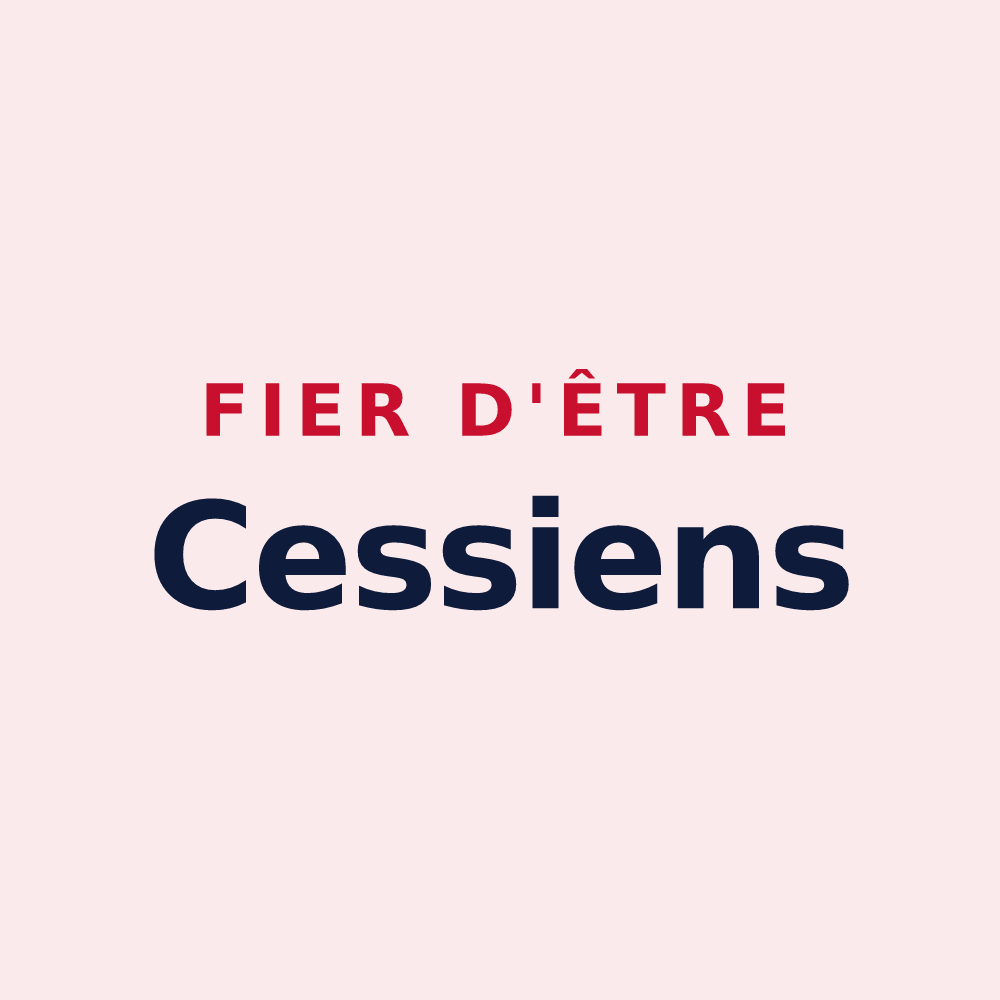 Magnet « Fier d'être Cessiens » — design pour Cessy