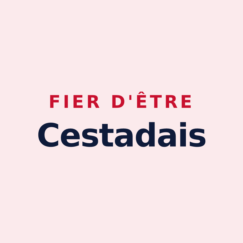 Magnet « Fier d'être Cestadais » — design pour Cestas