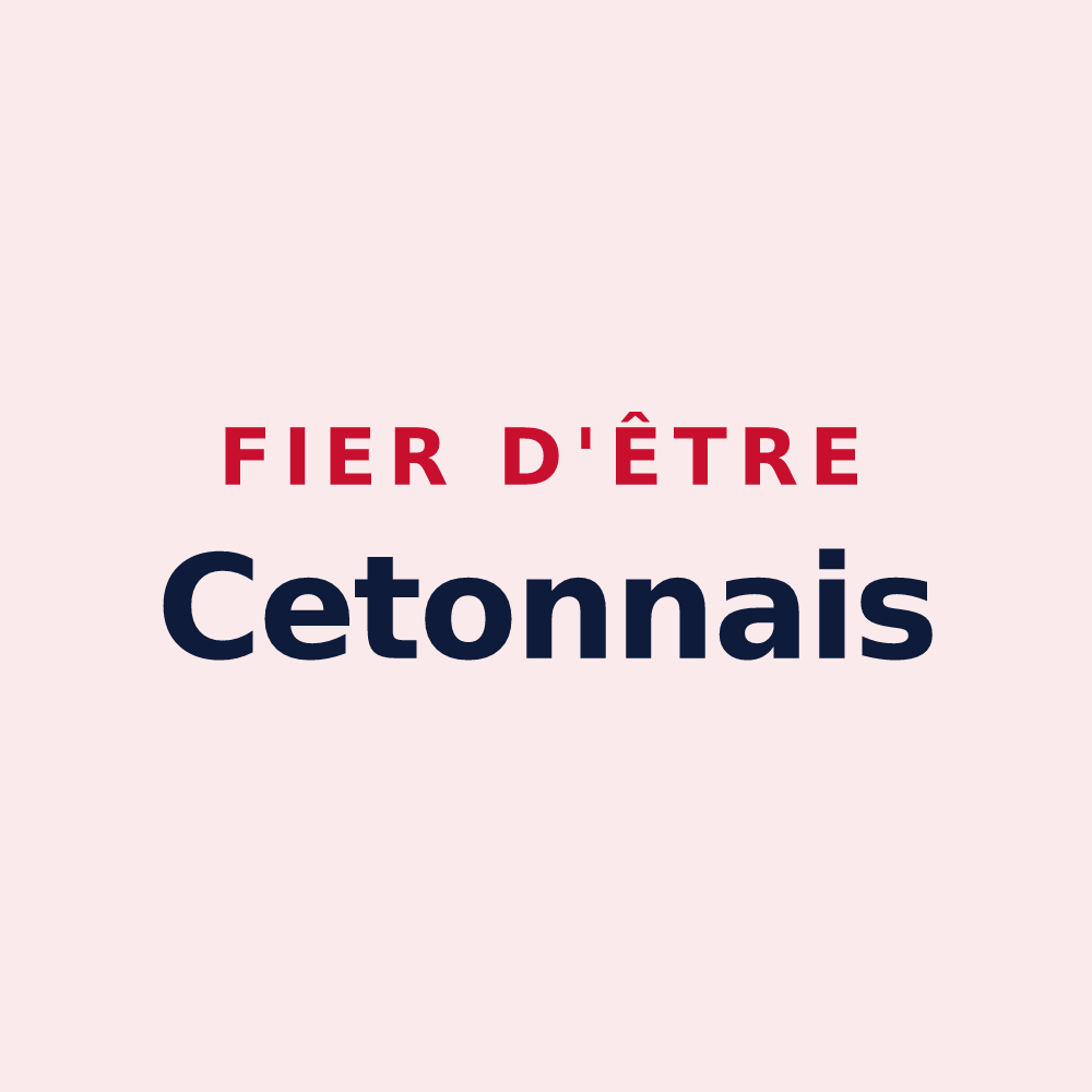 Magnet « Fier d'être Cetonnais » — design pour Ceton