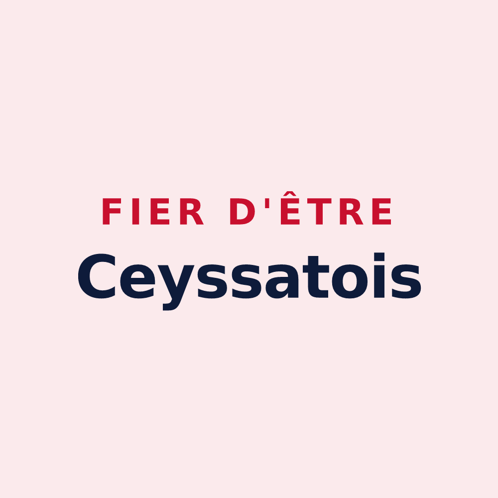 Magnet « Fier d'être Ceyssatois » — design pour Ceyssat