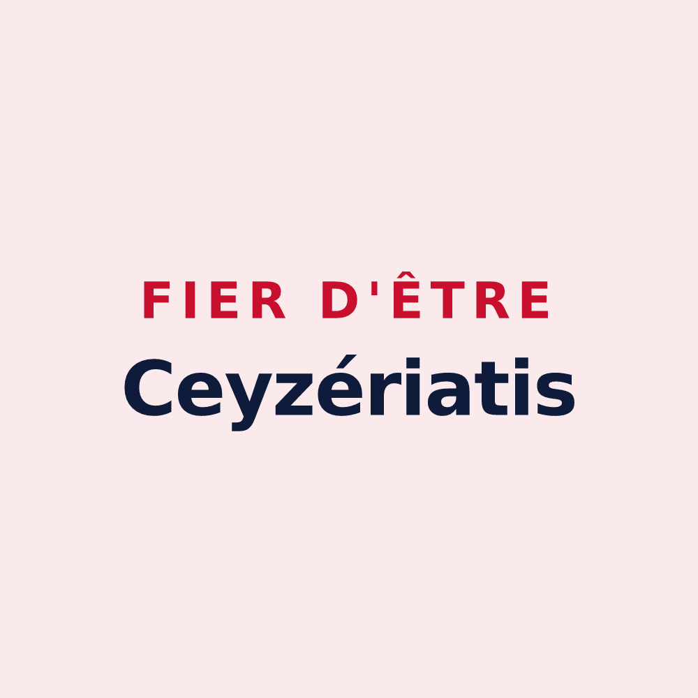 Magnet « Fier d'être Ceyzériatis » — design pour Ceyzériat
