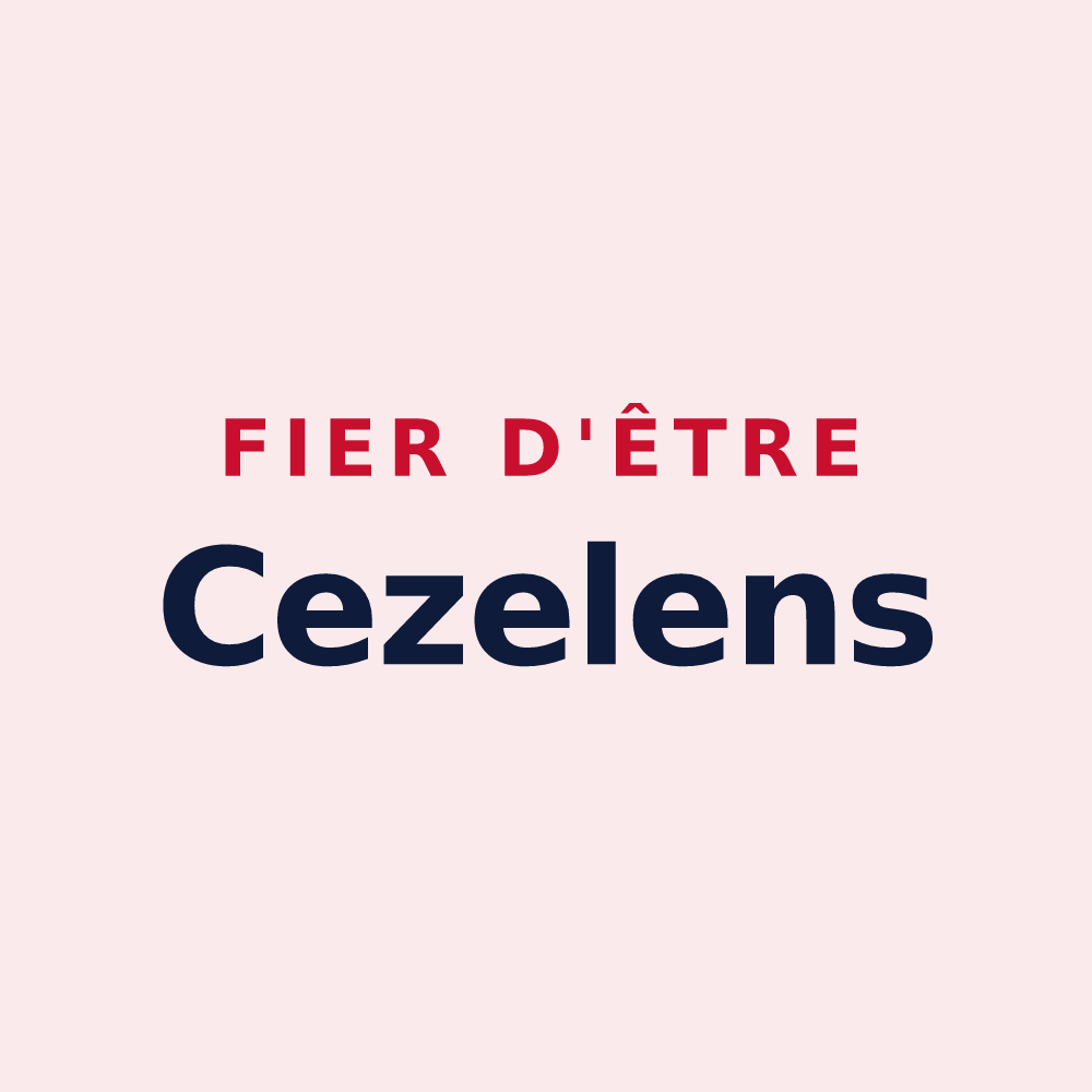 Magnet « Fier d'être Cezelens » — design pour Cezay