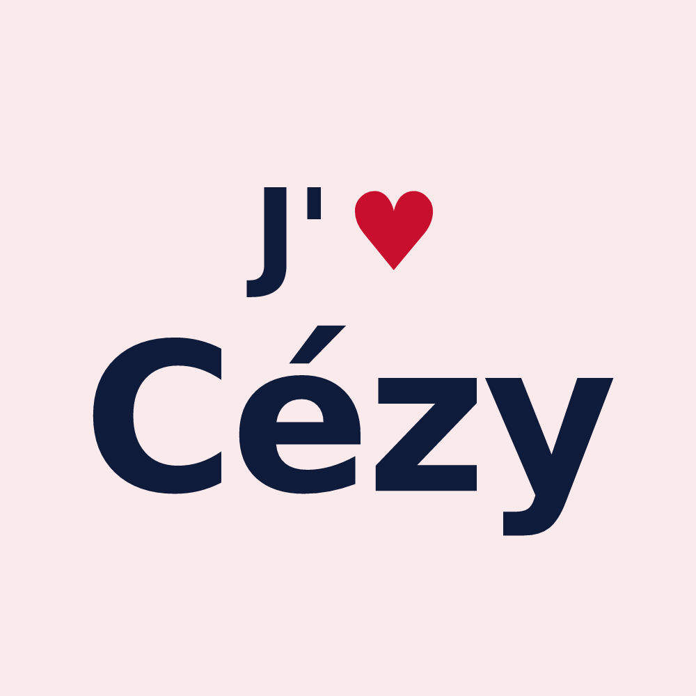 Magnet personnalisé Cézy — design J'aime Cézy