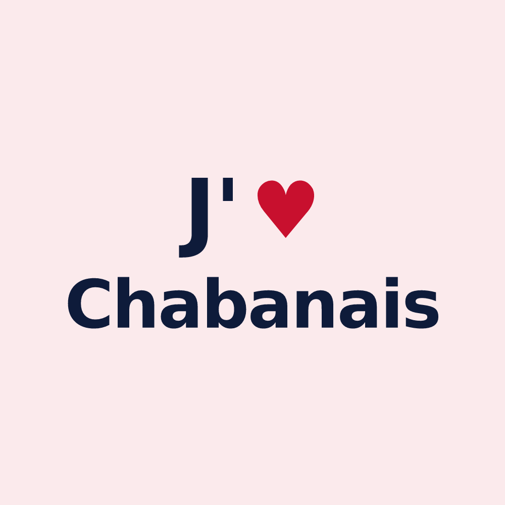 Magnet personnalisé Chabanais — design J'aime Chabanais