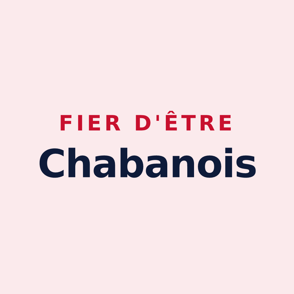 Magnet « Fier d'être Chabanois » — design pour Chabanais