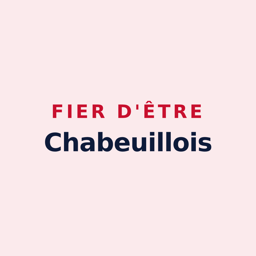 Magnet « Fier d'être Chabeuillois » — design pour Chabeuil