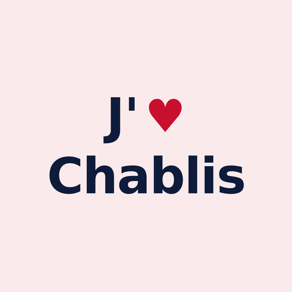 Magnet personnalisé Chablis — design J'aime Chablis