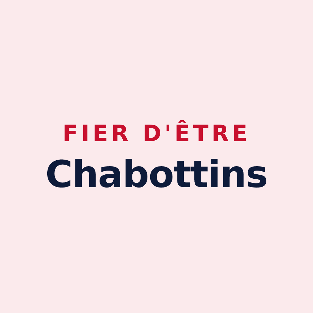 Magnet « Fier d'être Chabottins » — design pour Chabottes