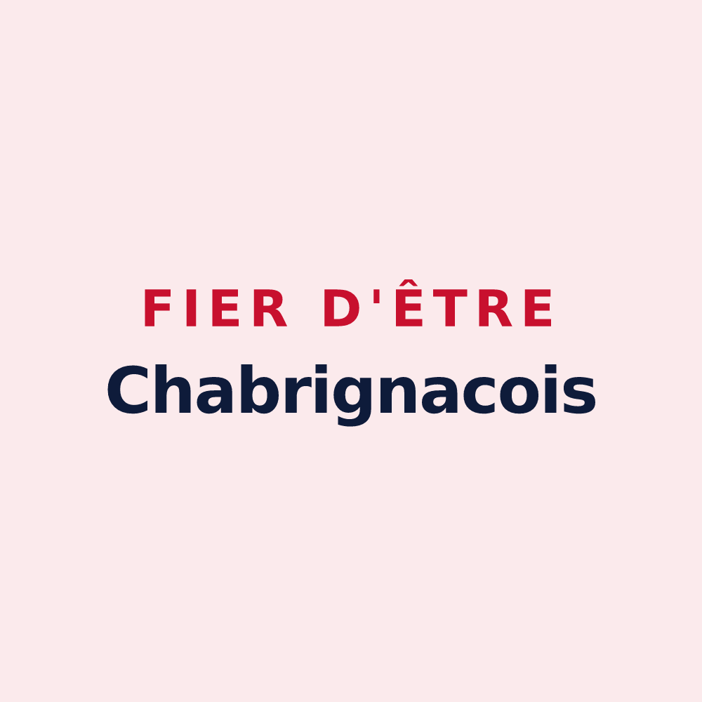 Magnet « Fier d'être Chabrignacois » — design pour Chabrignac