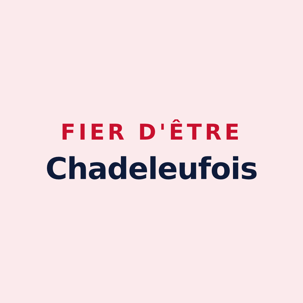 Magnet « Fier d'être Chadeleufois » — design pour Chadeleuf