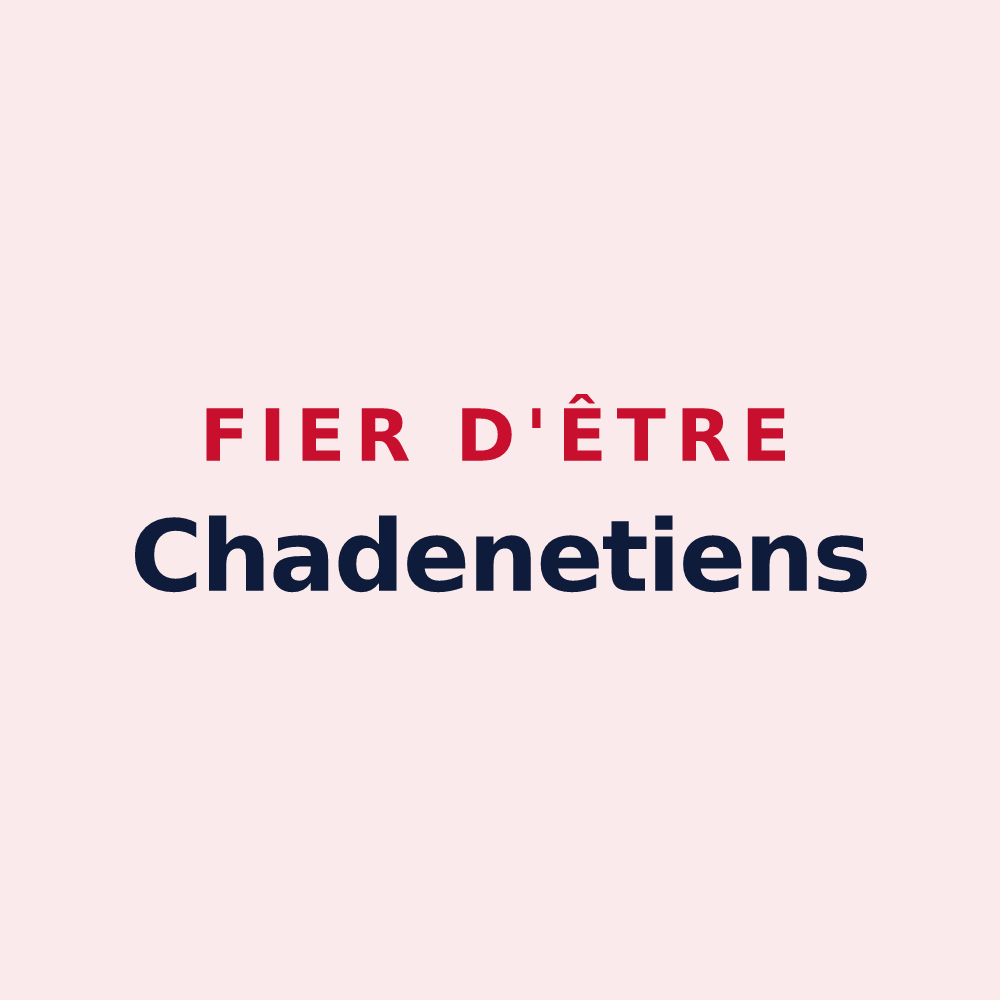 Magnet « Fier d'être Chadenetiens » — design pour Chadenet