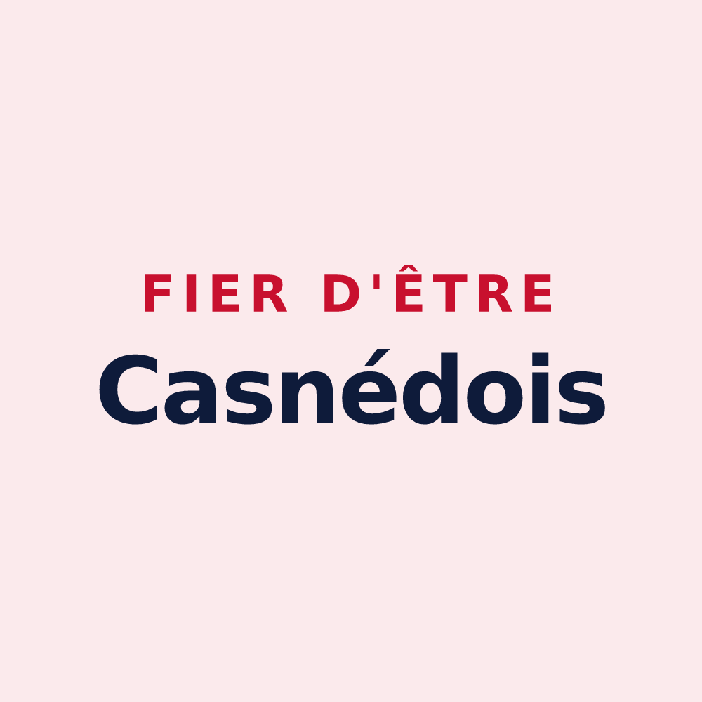 Magnet « Fier d'être Casnédois » — design pour Chaignay