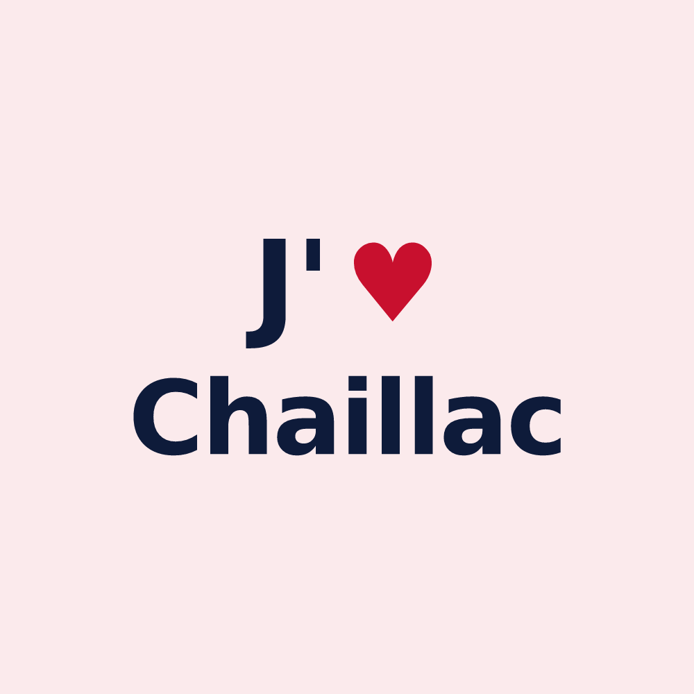 Magnet personnalisé Chaillac — design J'aime Chaillac