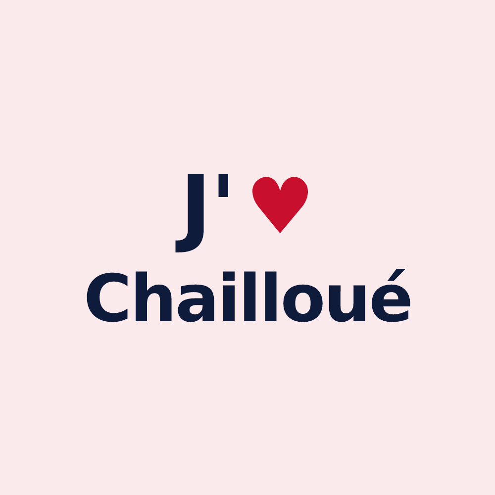 Magnet personnalisé Chailloué — design J'aime Chailloué