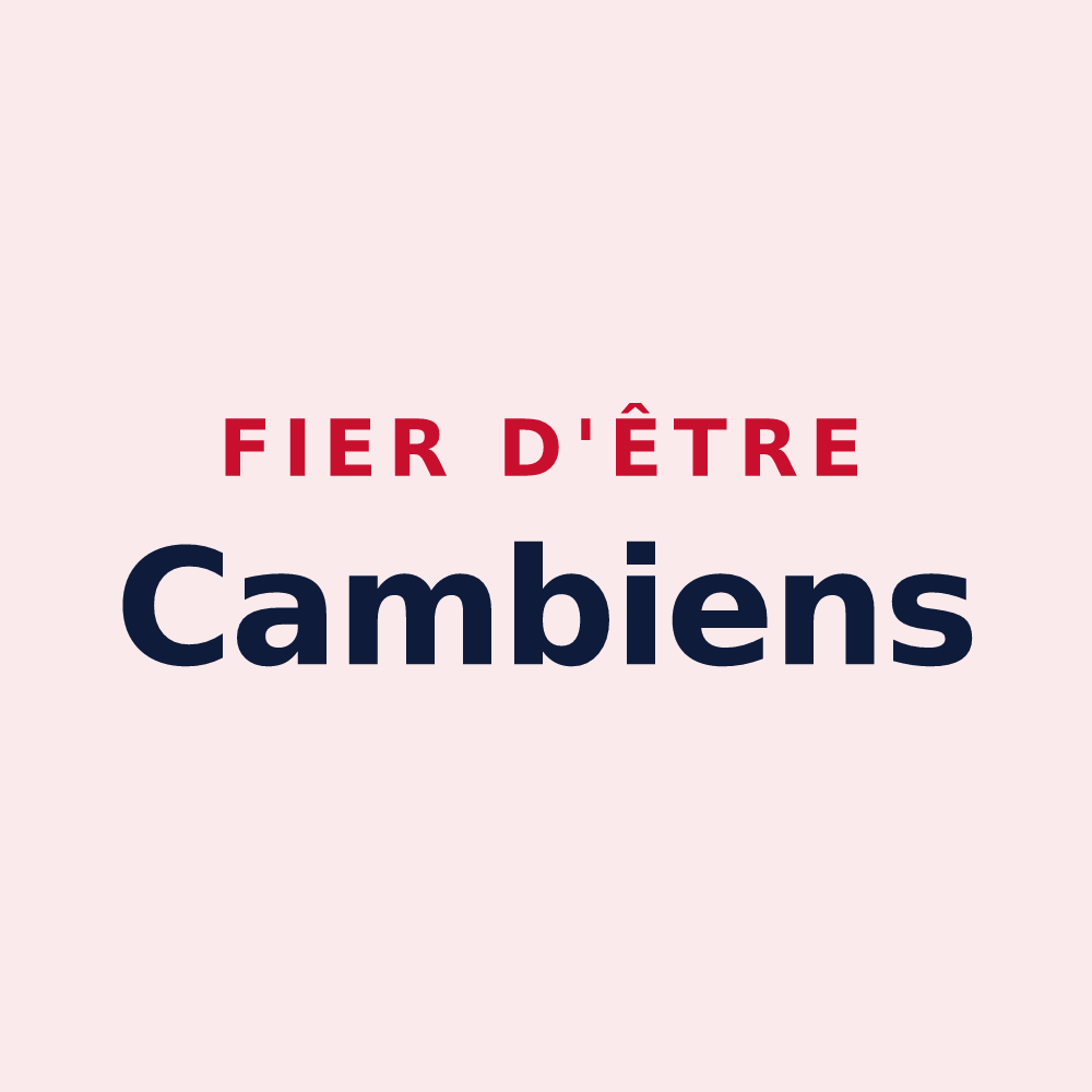 Magnet « Fier d'être Cambiens » — design pour Chaingy
