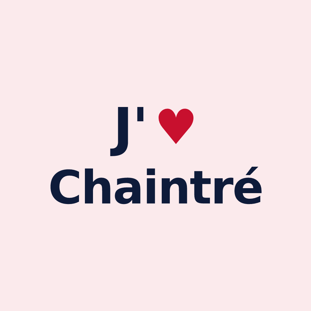 Magnet personnalisé Chaintré — design J'aime Chaintré