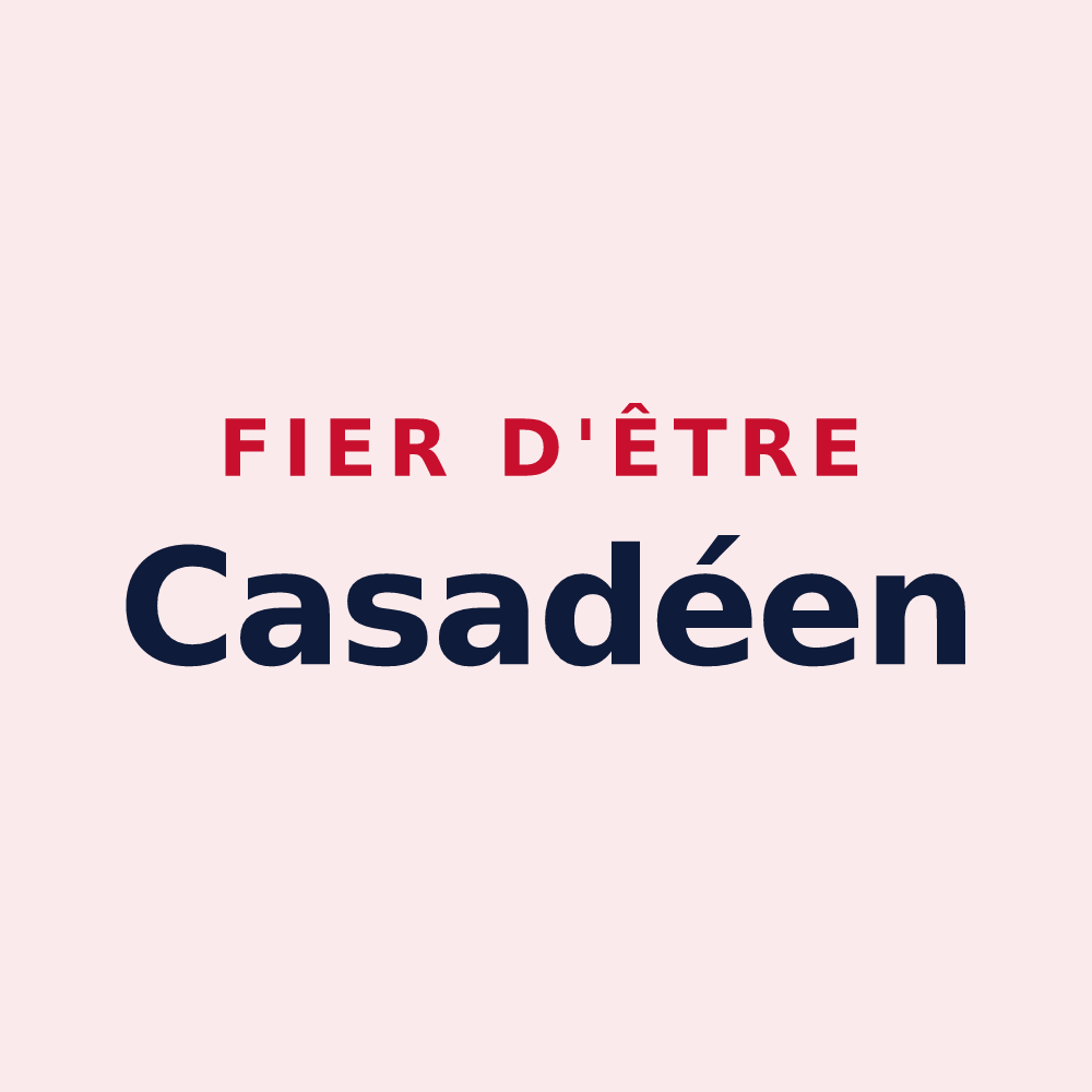 Magnet « Fier d'être Casadéen » — design pour Chaise-Dieu-du-Theil
