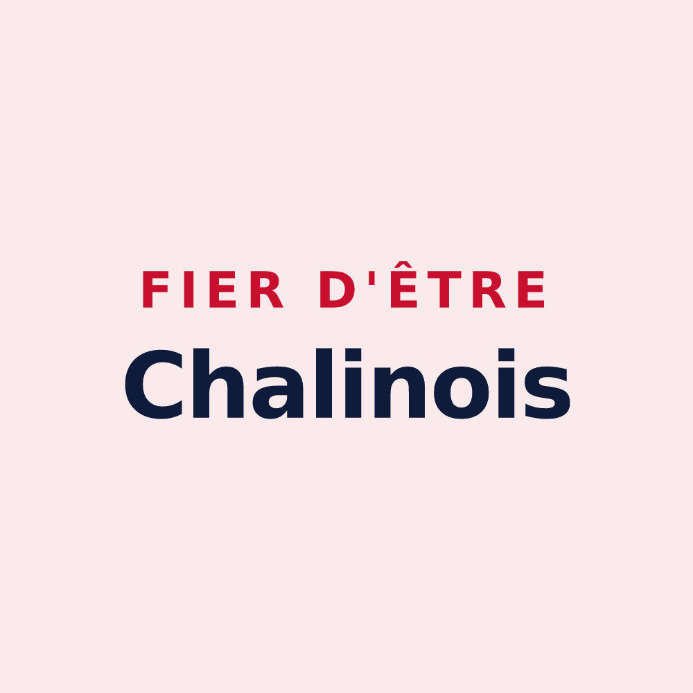 Magnet « Fier d'être Chalinois » — design pour Chalain-d'Uzore