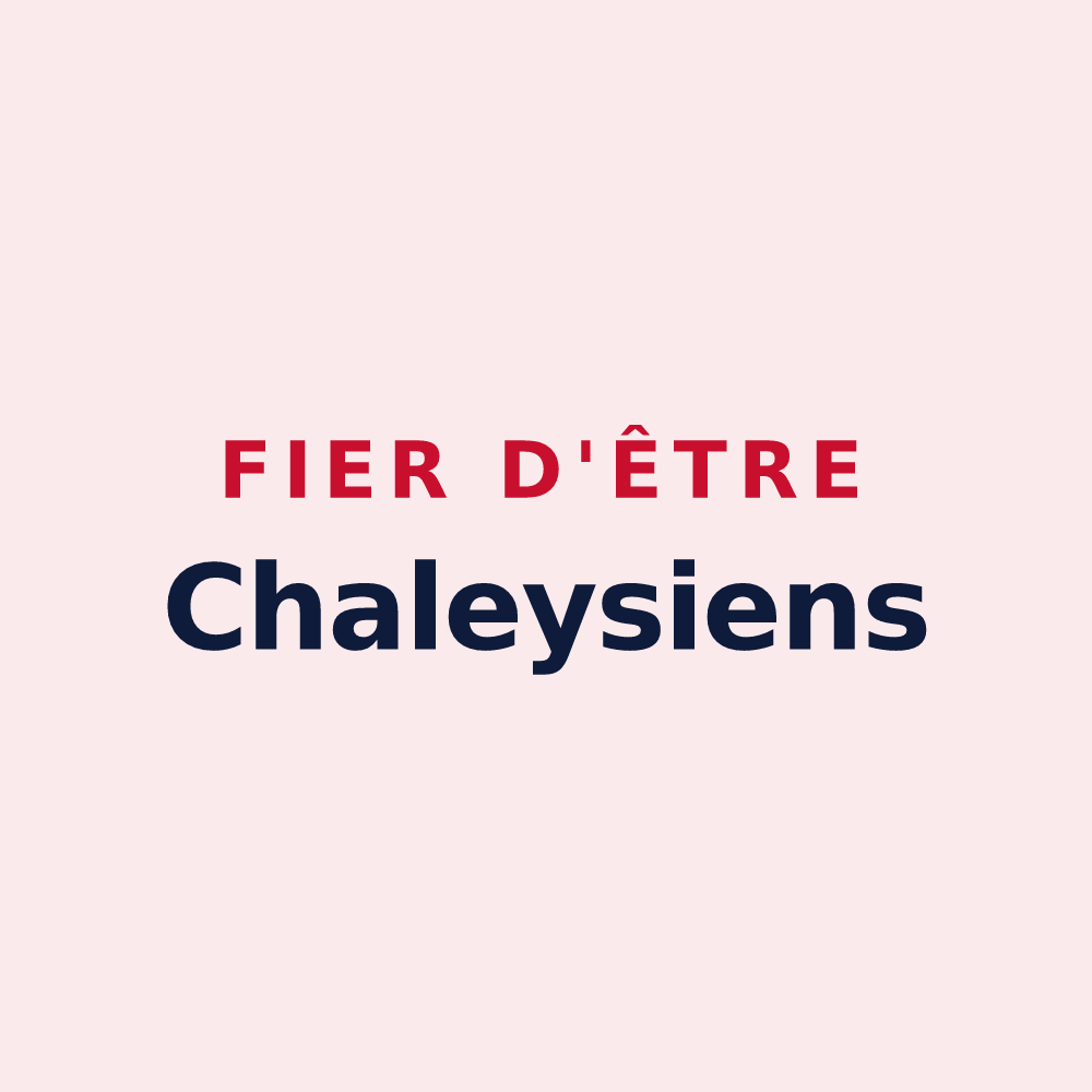 Magnet « Fier d'être Chaleysiens » — design pour Chaley