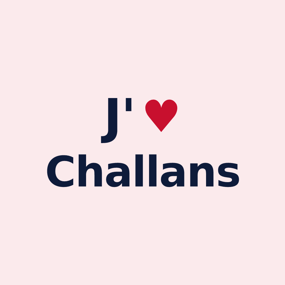 Magnet personnalisé Challans — design J'aime Challans