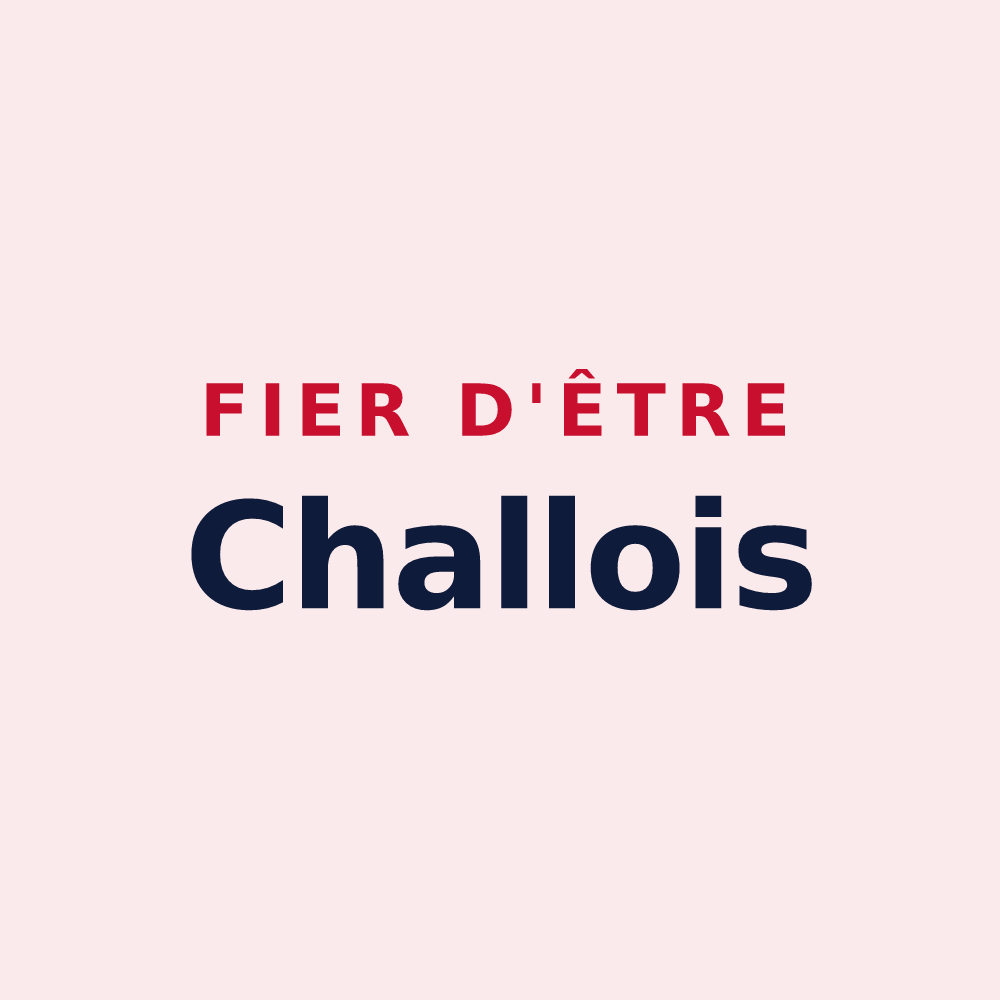 Magnet « Fier d'être Challois » — design pour Challes