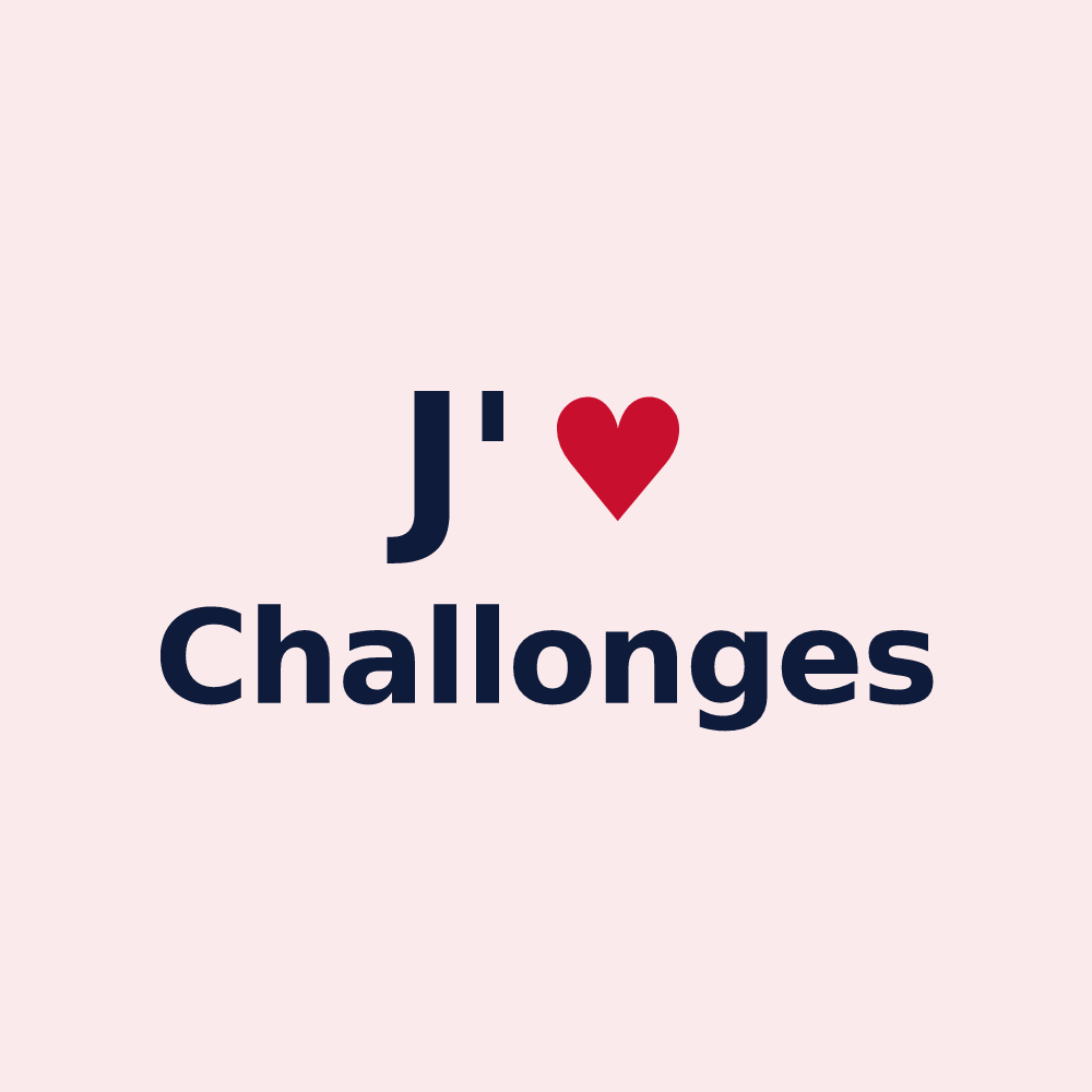 Magnet personnalisé Challonges — design J'aime Challonges