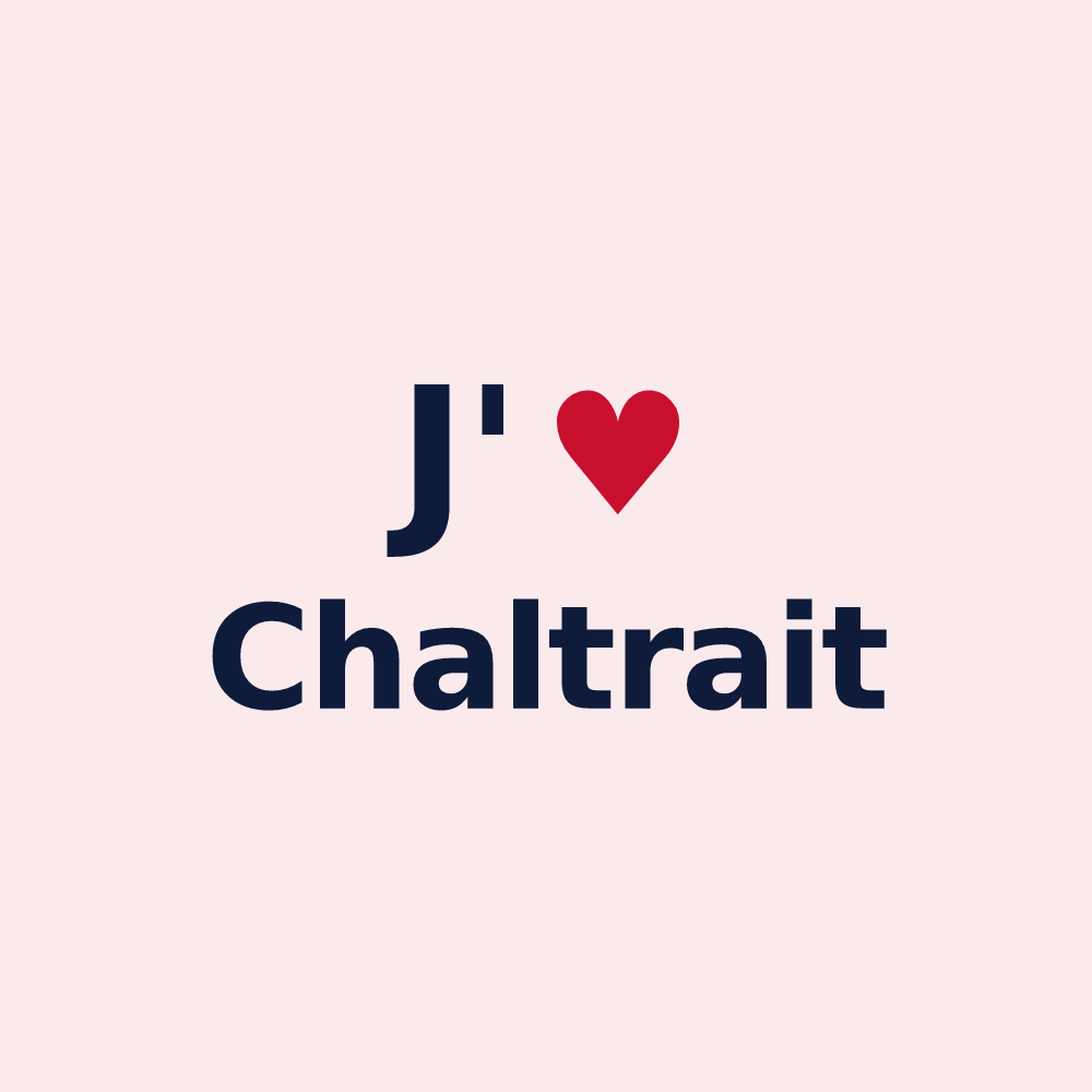 Magnet personnalisé Chaltrait — design J'aime Chaltrait