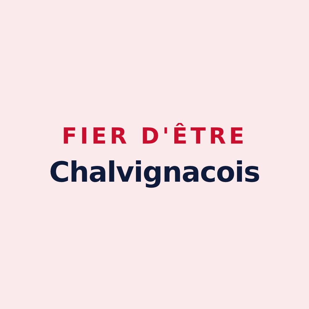 Magnet « Fier d'être Chalvignacois » — design pour Chalvignac