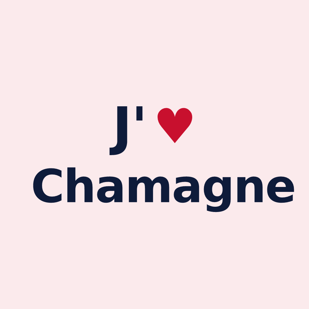 Magnet personnalisé Chamagne — design J'aime Chamagne