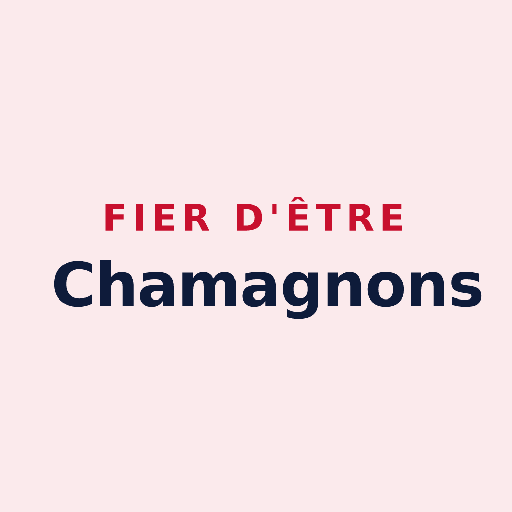 Magnet « Fier d'être Chamagnons » — design pour Chamagne