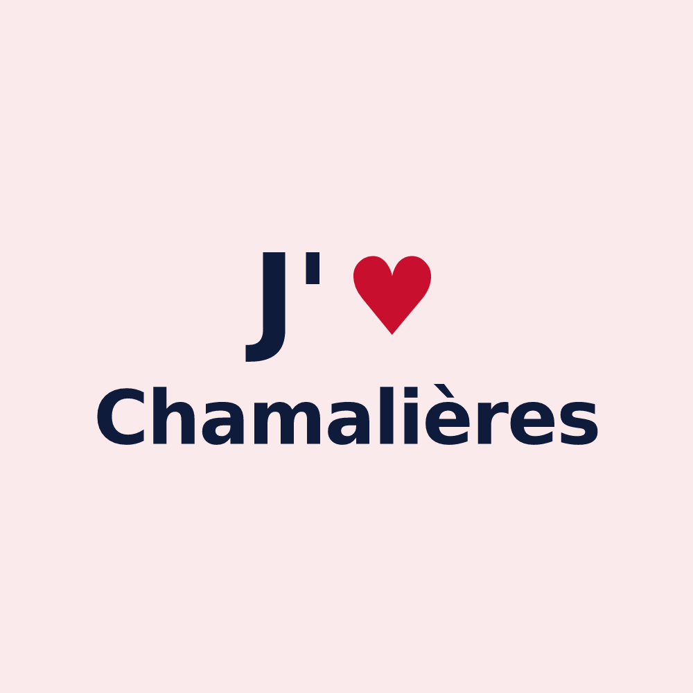 Magnet personnalisé Chamalières — design J'aime Chamalières